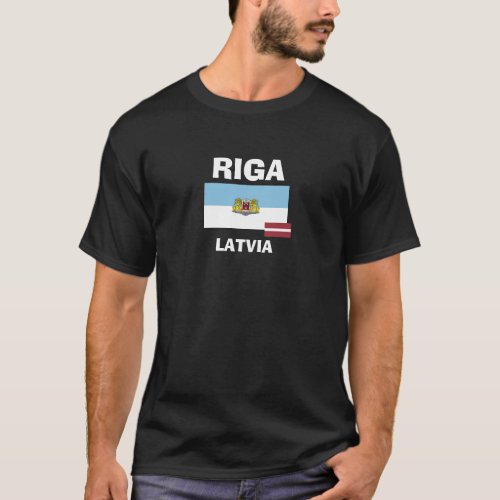 Riga Latvia Custom Flag Shirt