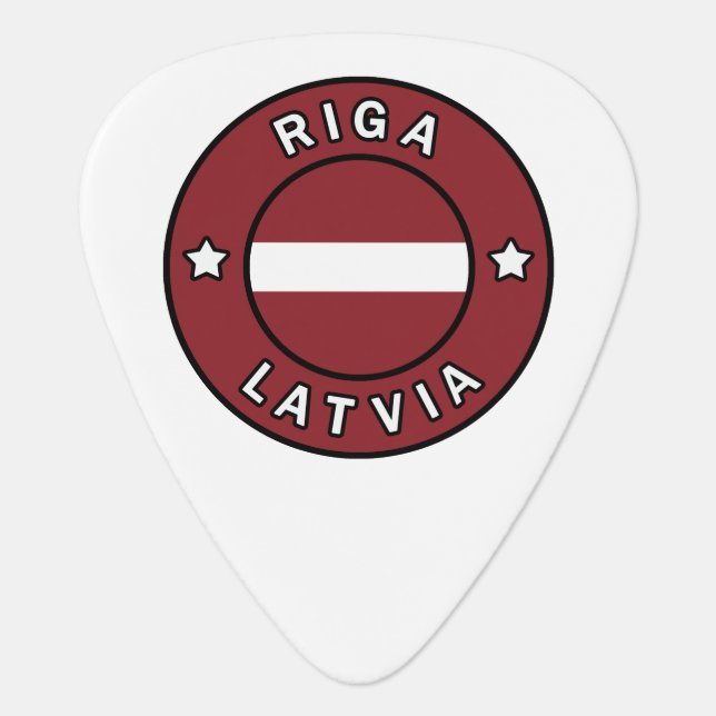 Riga Latvia Guitar Pick (Front)