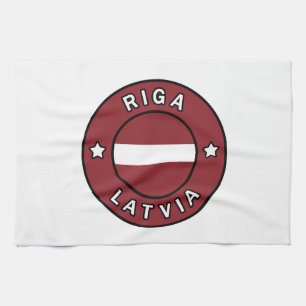 Riga Latvia Kitchen Towel