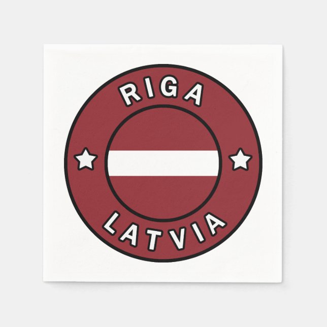 Riga Latvia Napkins (Front)