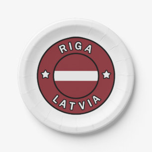Riga Latvia Paper Plates