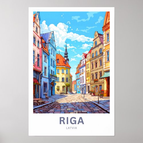 Riga Latvia Travel Print
