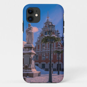 Riga Town Hall Square in winter iPhone 11 Case