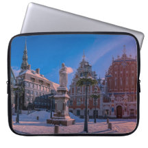 Riga Town Hall Square in winter