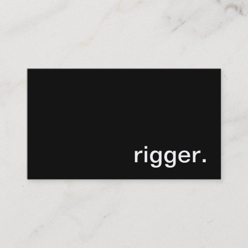 Rigger Business Card
