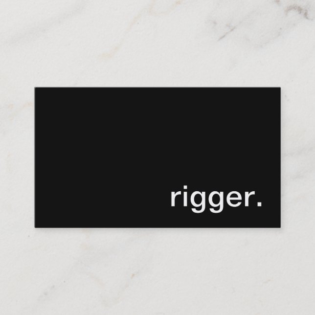 Rigger Business Card (Front)