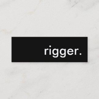 rigger. mini business card