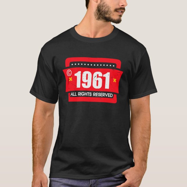 right 1961 All Rights Reserve T-Shirt (Front)