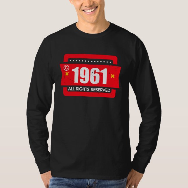 right 1961 All Rights Reserve T-Shirt (Front)