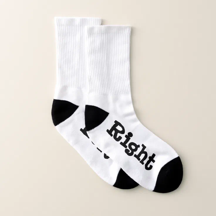 Right and Left Socks Zazzle