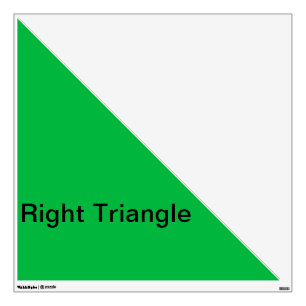 Right Angle Triangle Wall Decal