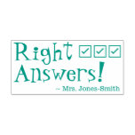 [ Thumbnail: "Right Answers!" Educator Feedback Rubber Stamp ]