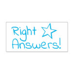 [ Thumbnail: "Right Answers!" Teacher Feedback Rubber Stamp ]
