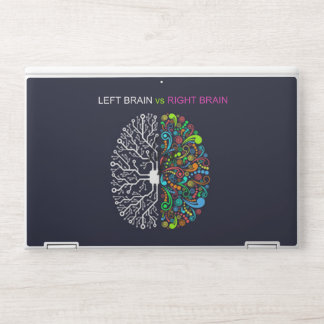 Right Brain Left Brain HP Laptop Skin