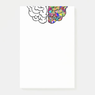 Right Brain, Left Brain Post-it Notes