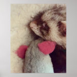 Right By My Side Ferret Poster at Zazzle