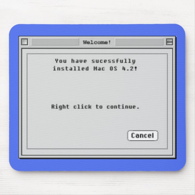 Right Click To Install Mac Mouse Pad (Front)