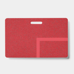 Right Corner Stripe Red Badge – Customizable