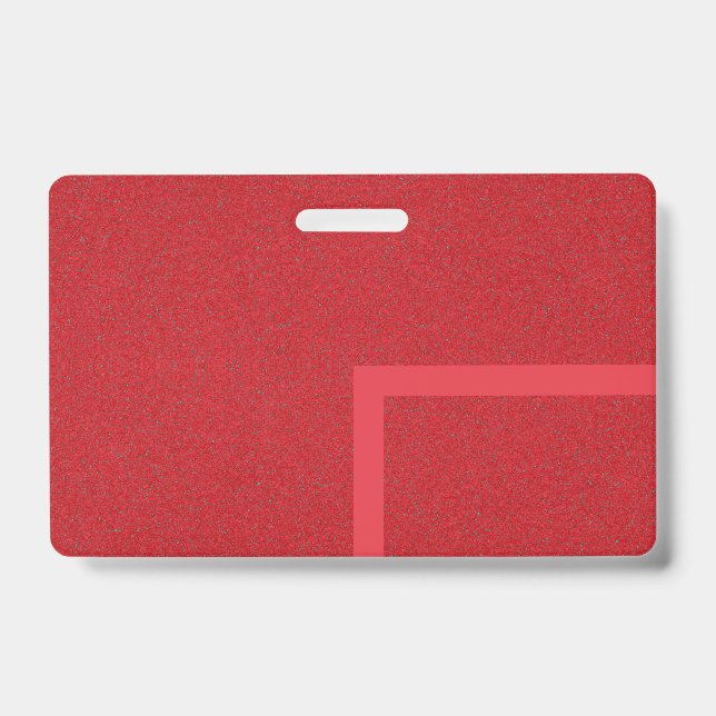 Right Corner Stripe Red Badge – Customizable (Front)