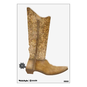 Right Cowboy Boot Wall Decal