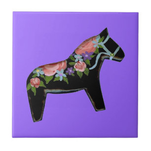 Right facing Black Horse Tile