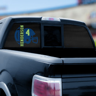 Right Facing Football Game Day Back Window Cling