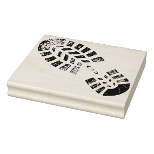 Right Foot Footprint Design Stamp
