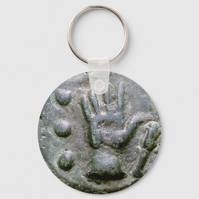 Right Hand Aes Grave Quadrans Keychain (Front)