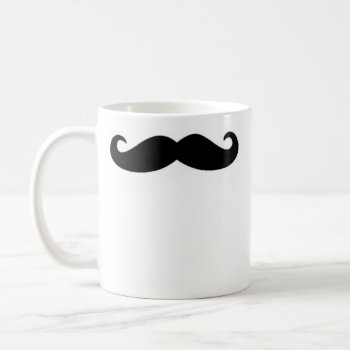 Right-handed Mustache Mug by iHave2Say at Zazzle