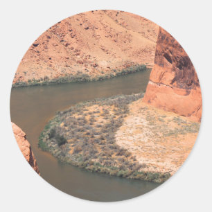 Right Here  Classic Round Sticker