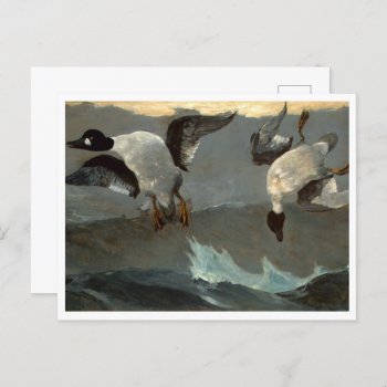 Right Left Geese Winslow Homer Postcard by mangomoonstudio at Zazzle