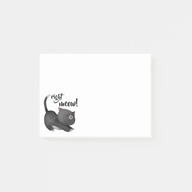Right Meow Post-it Notes (Front)