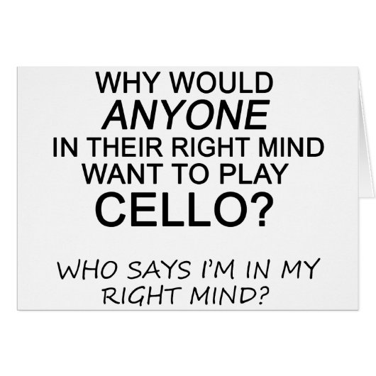 Right Mind Cello Cards (Front Horizontal)