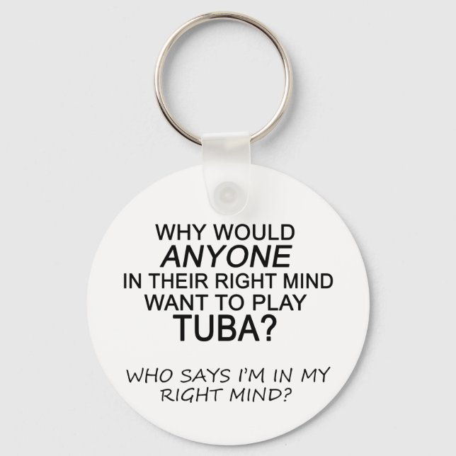 Right Mind Tuba Keychain (Front)