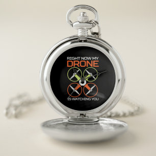Right Now My Drone Pocket Watch