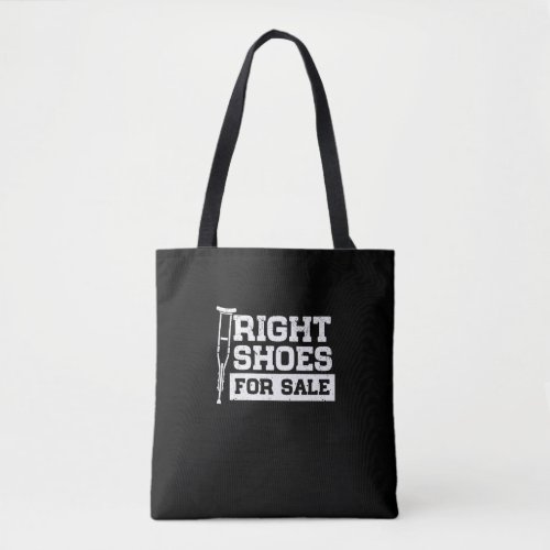 Right Shoes For Sale Amputation Walking Stick Tote Bag