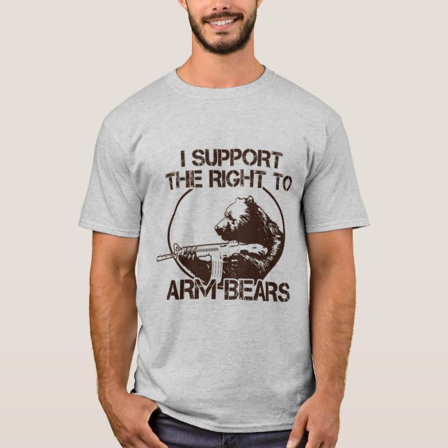 Right To Arm Bears T-Shirt (Front)