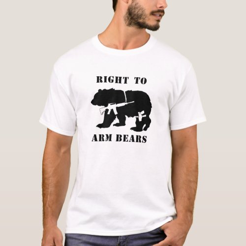 right to arm bears white T_Shirt