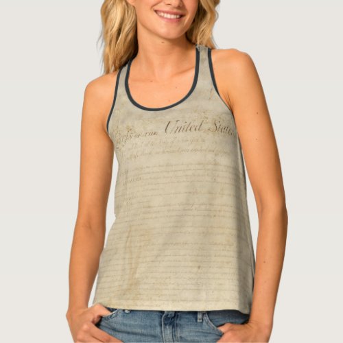 Right to Bare Arms Bill of Rights Constitution Tank Top