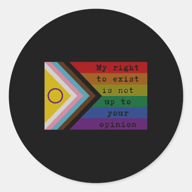 Right To Exist Sticker  (Front)