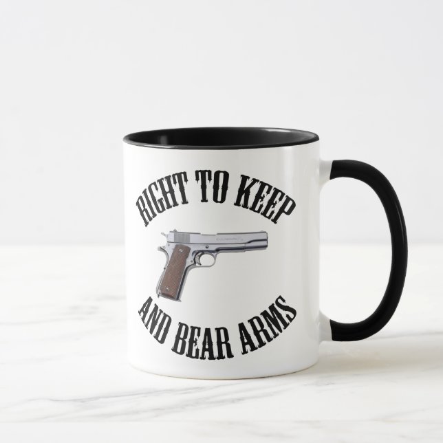 Right To Keep And Bear Arms 1911 Mug (Right)