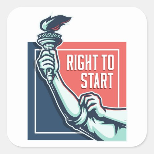 Right to Start Sticker