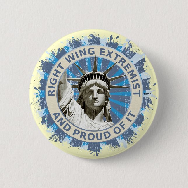 Right Wing Extremist Button (Front)