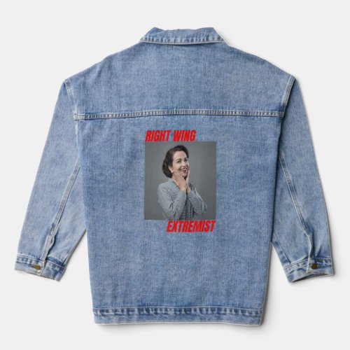 Right Wing Extremist Right Wing Extremism Woman Su Denim Jacket