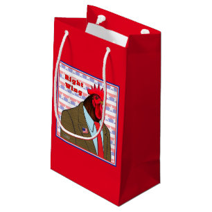 Right Wing Rooster Small Gift Bag