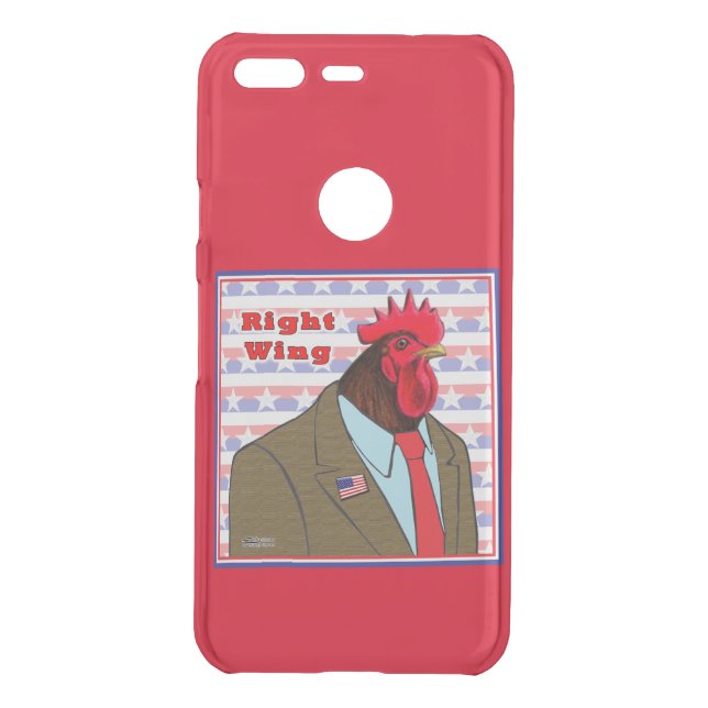 Right Wing Rooster Uncommon Google Pixel Case (Back)