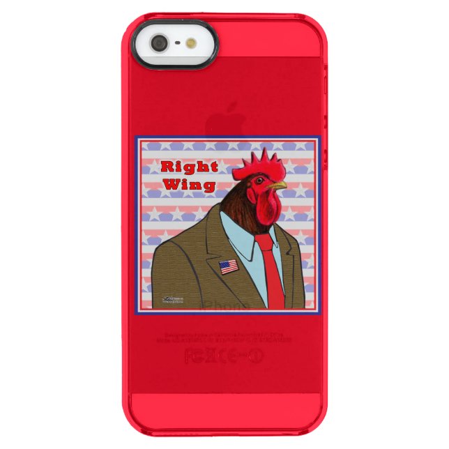 Right Wing Rooster Uncommon iPhone Case (Back)