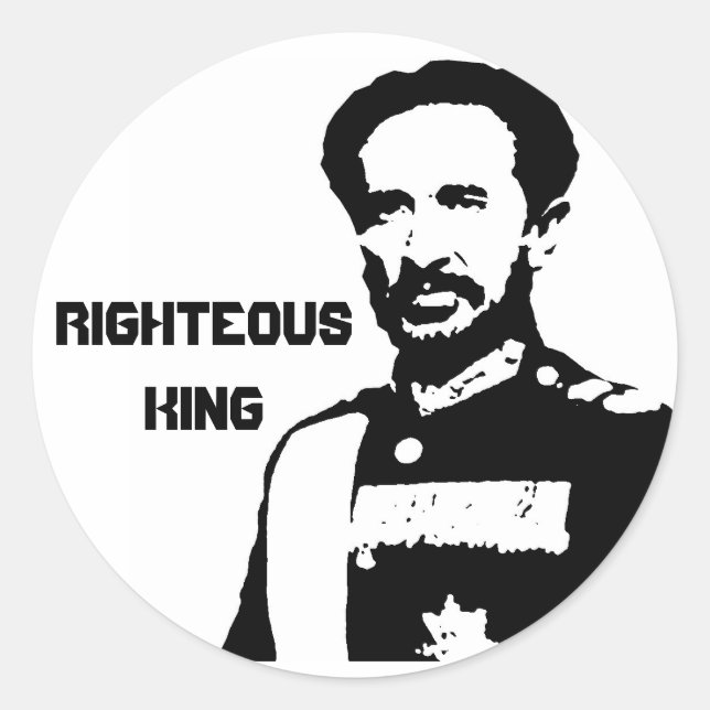 Righteous King Selassie I stickers (Front)