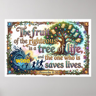 Righteous Life Bears Fruit And Wins Souls Poster