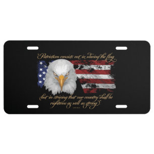 Righteous Patriotism License Plate